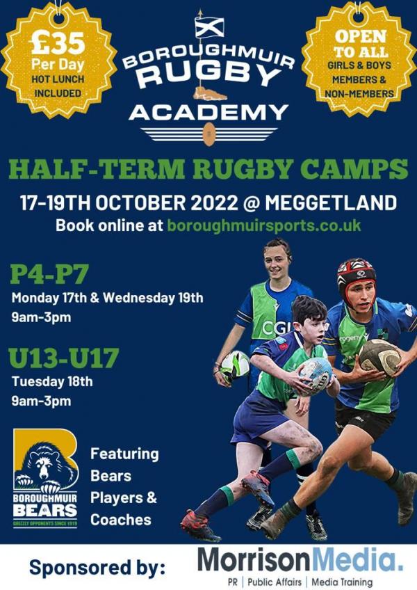 Rugby Camp flyer