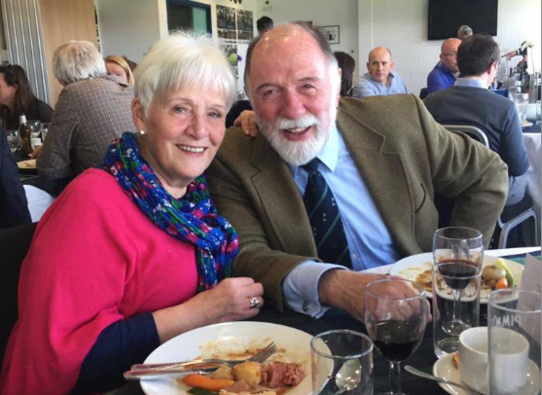 Bill and Maureen at Boroughmuir Hospitality